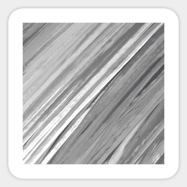 Acrylic brush strokes - silver grey Sticker by wackapacka